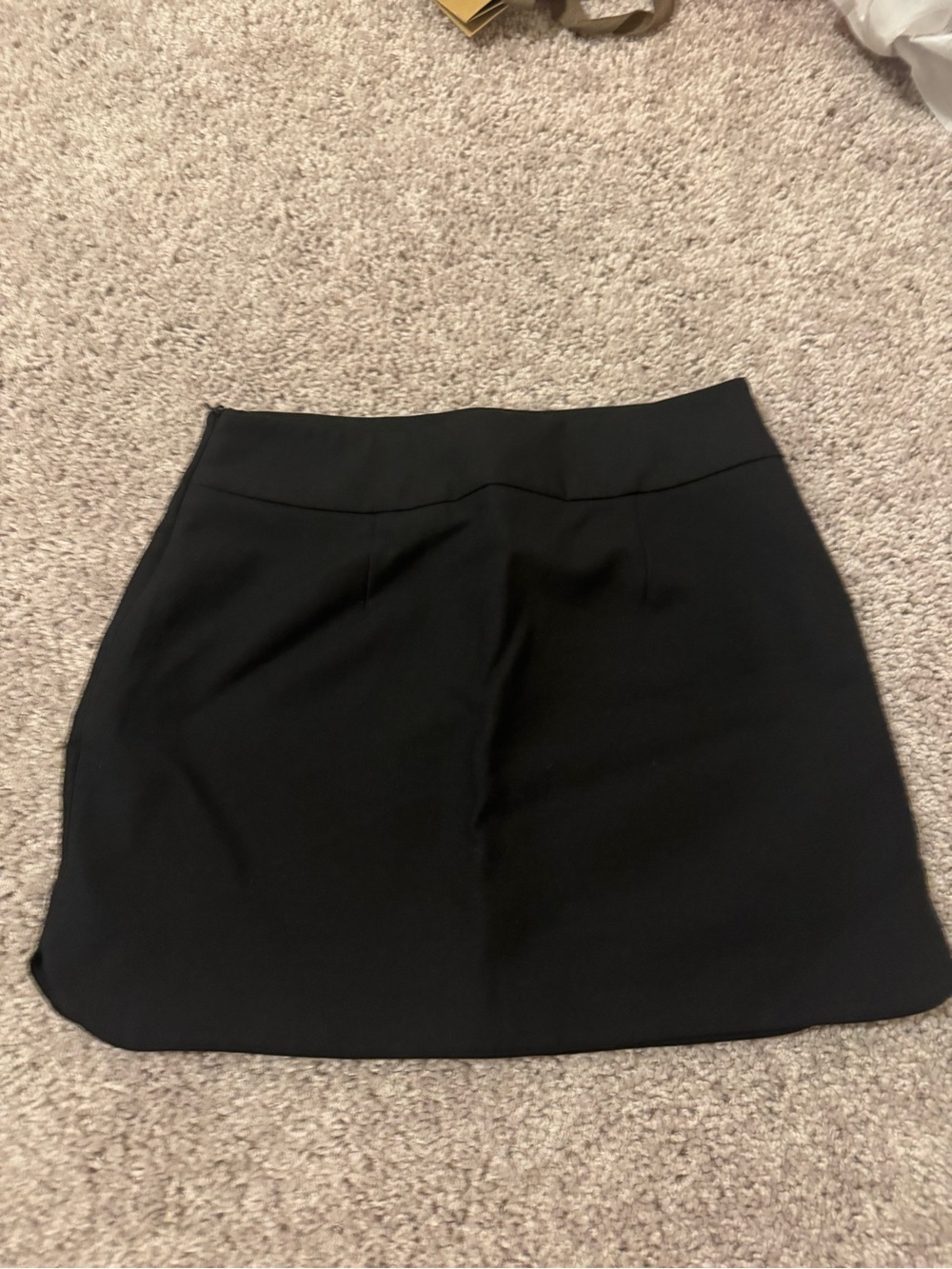 Zara Black Mini Skirt with Subtle A-Line Shape